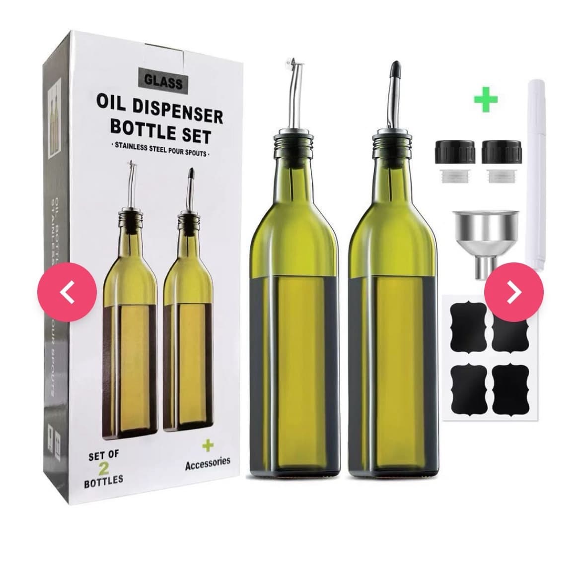 2pcs Oil Bottle with Accessories