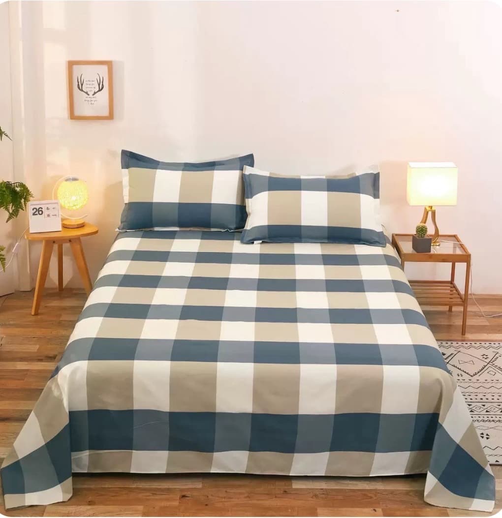 Single Bedsheet with Two Pillow Cases